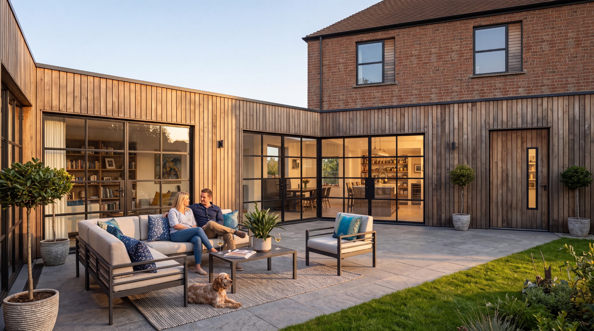 Timber-clad courtyard extension designed by MHA Studio